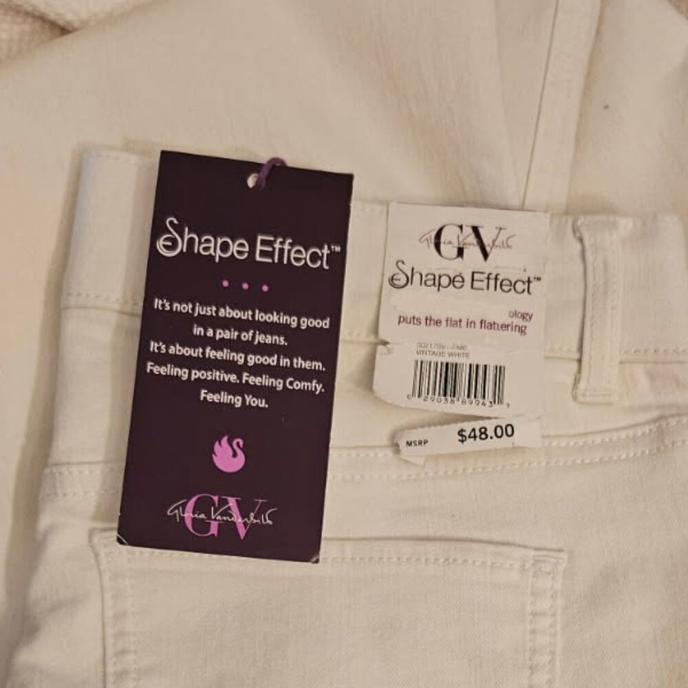 Gloria Vanderbilt - vintage white jeans